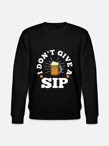 I don't give a sip - Stanley/Stella CHANGER Unisex Organic Sweatshirt - black