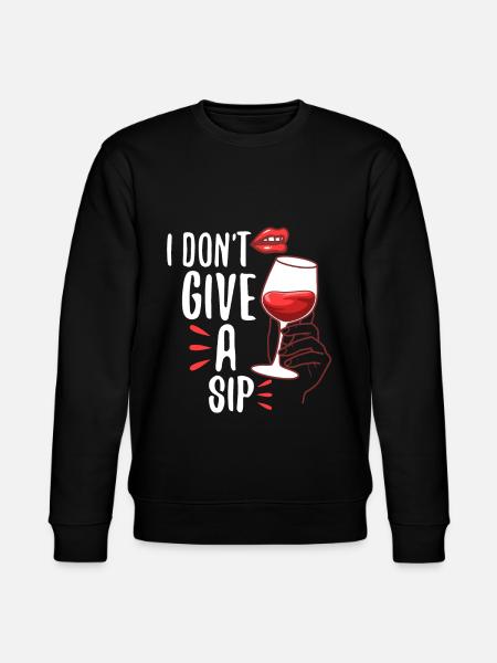 I don't give a sip - Stanley/Stella CHANGER Unisex Organic Sweatshirt - black