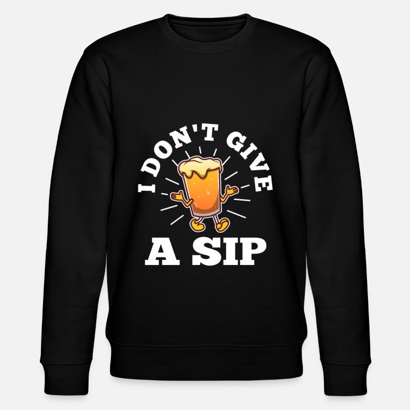 I don't give a sip - Stanley/Stella Unisex Bio-Sweatshirt CHANGER  - Schwarz