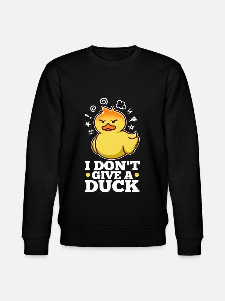 I Don't Give A Duck - Stanley/Stella CHANGER Unisex Organic Sweatshirt - black