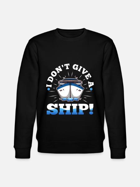 I don't give a ship - Stanley/Stella CHANGER Unisex Organic Sweatshirt - black