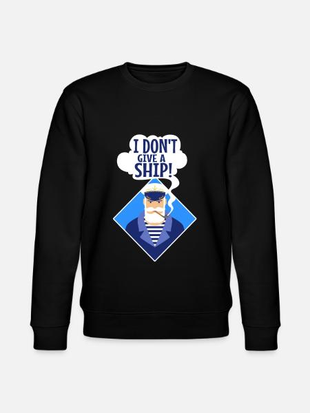 I don't give a ship - Stanley/Stella CHANGER Unisex Organic Sweatshirt - black
