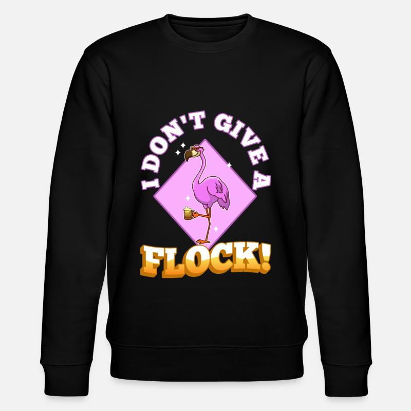 I don't give a flock - Stanley/Stella Unisex Bio-Sweatshirt CHANGER  - Schwarz