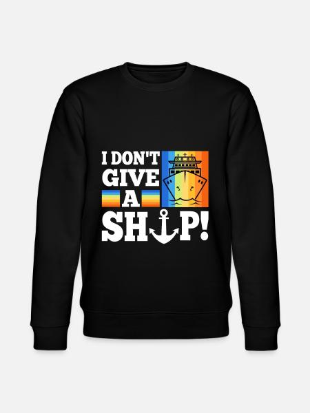 I don't give a ship - Stanley/Stella CHANGER Unisex Organic Sweatshirt - black