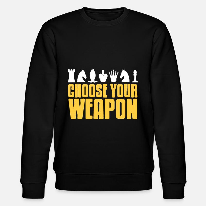 Choose your weapon - Stanley/Stella Unisex Bio-Sweatshirt CHANGER  - Schwarz