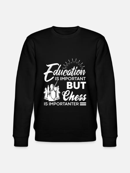 Chess is importanter - Stanley/Stella CHANGER Unisex Organic Sweatshirt - black