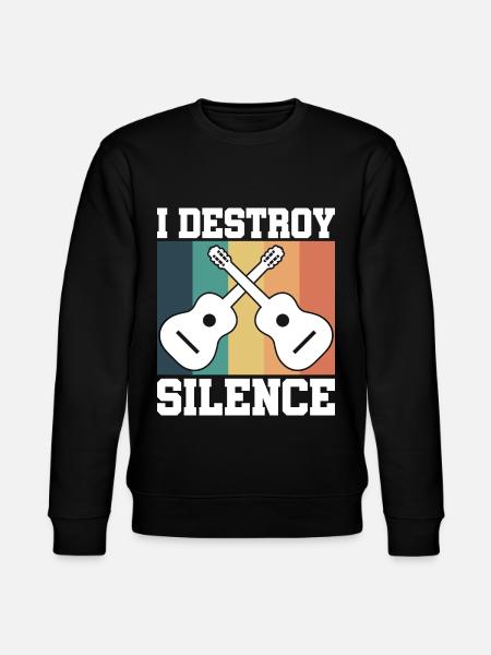 Guitar retro - Stanley/Stella CHANGER Unisex Organic Sweatshirt - black