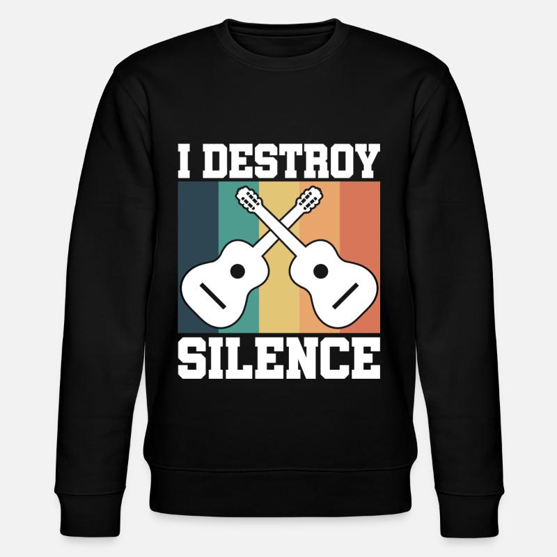 Guitare rétro - Sweat bio CHANGER Stanley/Stella Unisexe - noir