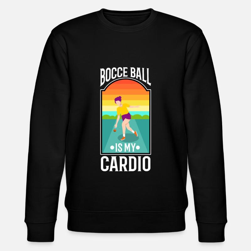 Bocce is my cardio - Stanley/Stella CHANGER Unisex Organic Sweatshirt - black