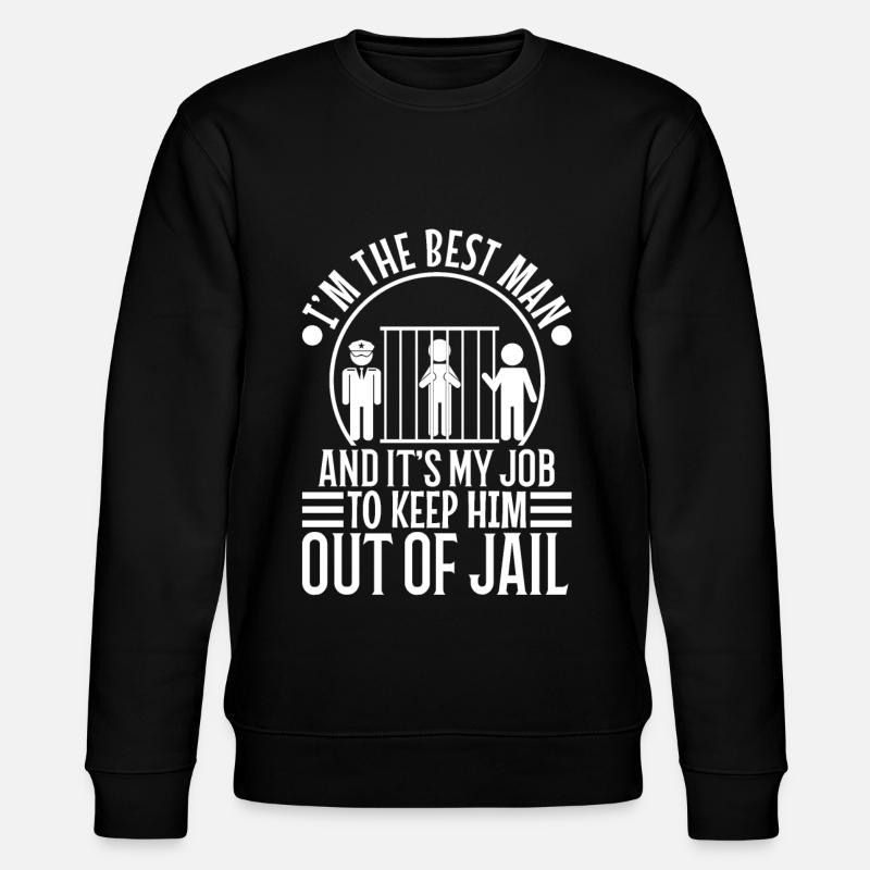 Im the best man - Stanley/Stella CHANGER Unisex Organic Sweatshirt - black