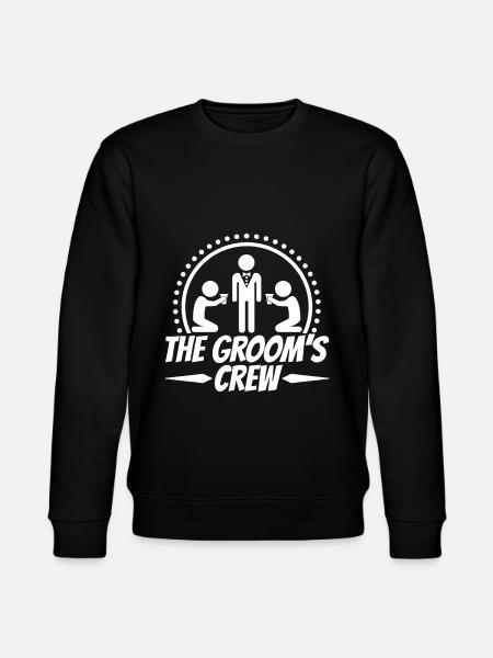 Groom Crew - Stanley/Stella CHANGER Unisex Organic Sweatshirt - black