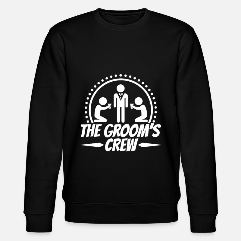 Groom Crew - Stanley/Stella Unisex Bio-Sweatshirt CHANGER - Schwarz