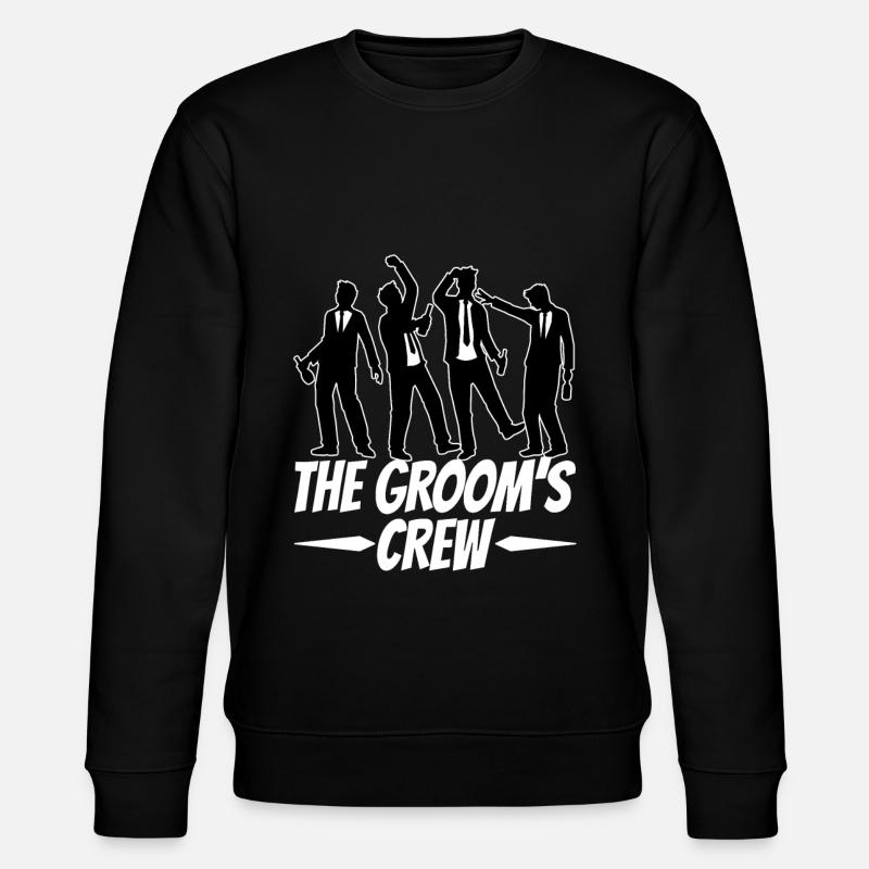 Groom Crew - Stanley/Stella Unisex Bio-Sweatshirt CHANGER  - Schwarz