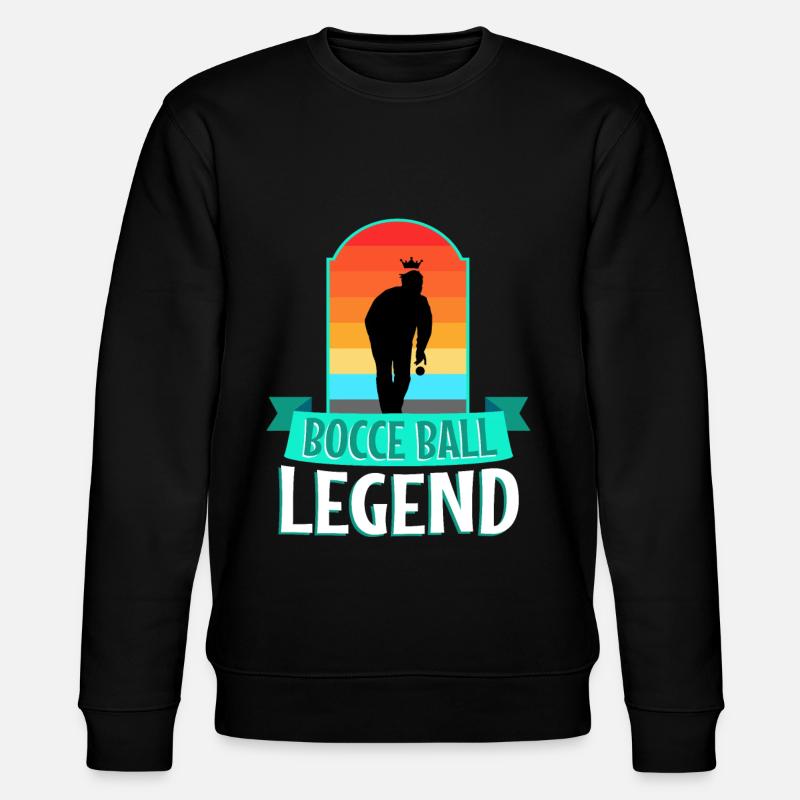 Bocce ball legend - Stanley/Stella CHANGER Unisex Organic Sweatshirt - black