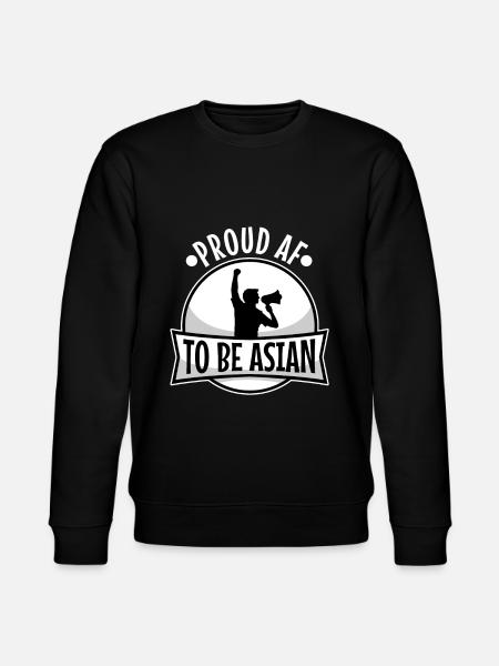 Proud af to be asian - Stanley/Stella CHANGER Unisex Organic Sweatshirt - black