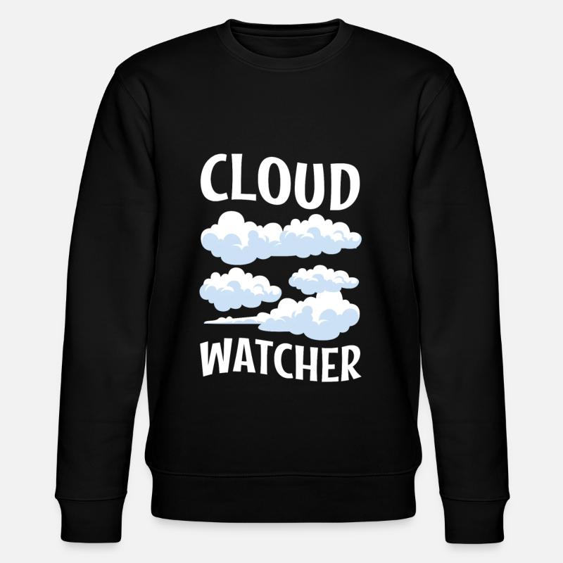 Cloud Watcher - Stanley/Stella Unisex Bio-Sweatshirt CHANGER  - Schwarz