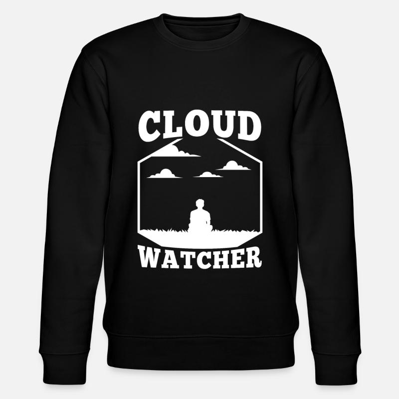 Cloud Watcher - Stanley/Stella CHANGER Unisex Organic Sweatshirt - black