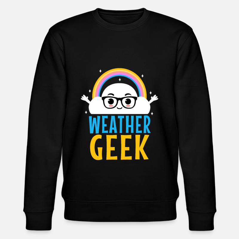 Weather Geek - Stanley/Stella Unisex Bio-Sweatshirt CHANGER  - Schwarz