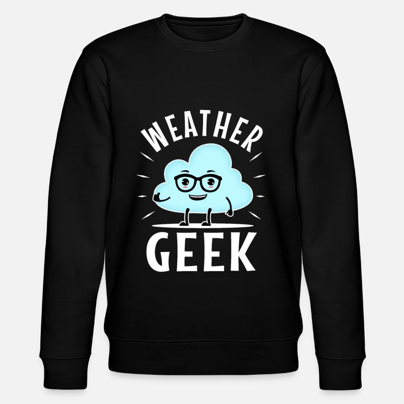 Weather Geek - Stanley/Stella Unisex Bio-Sweatshirt CHANGER  - Schwarz