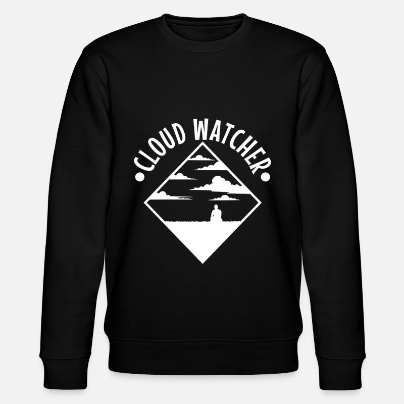 Cloud Watcher - Stanley/Stella CHANGER Unisex Organic Sweatshirt - black
