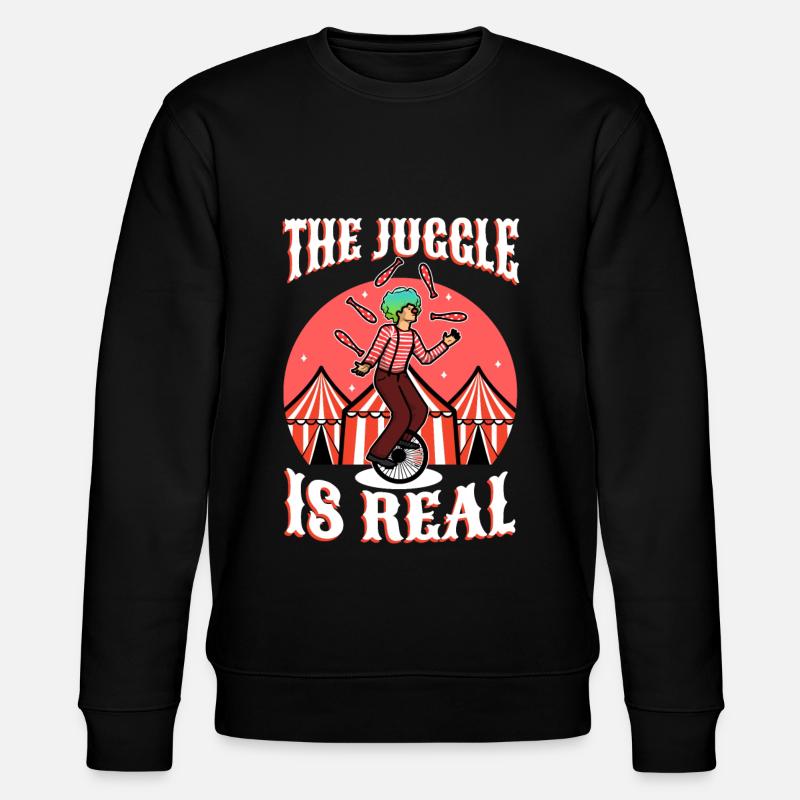 The Juggle Is Real - Stanley/Stella CHANGER Unisex Organic Sweatshirt - black