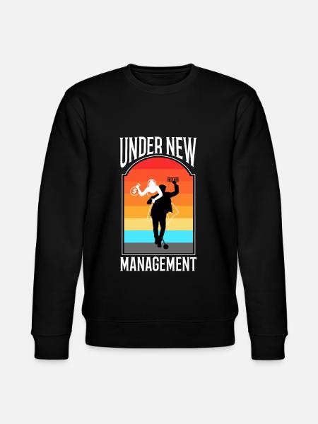 Under New Management - Stanley/Stella CHANGER Unisex Organic Sweatshirt - black