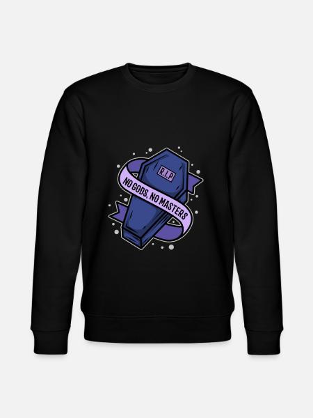 No Gods No Masters - Stanley/Stella CHANGER Unisex Organic Sweatshirt - black