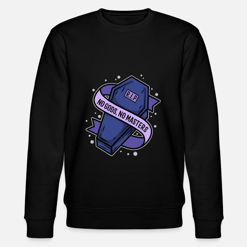 No Gods No Masters - Stanley/Stella CHANGER Unisex Organic Sweatshirt - black