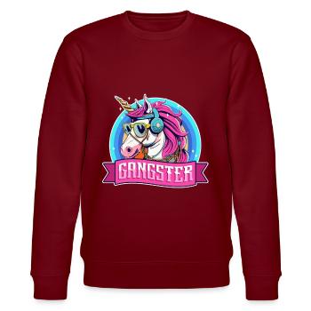 Licorne Gangsta - Sweat bio CHANGER Stanley/Stella Unisexe - bordeaux - Devant - Nik (191cm) & Marisol (170cm)