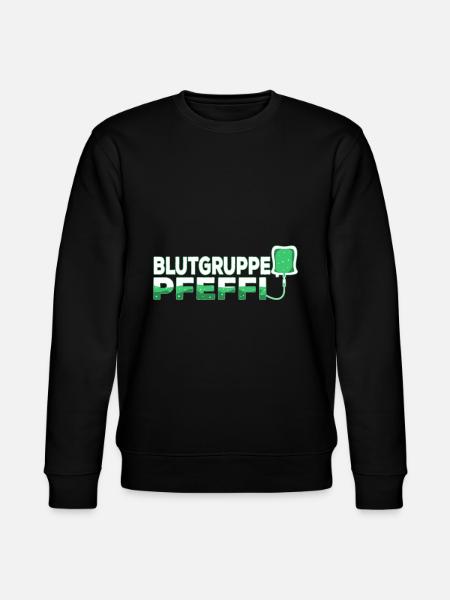 Blutgruppe Pfeffi - Stanley/Stella Unisex Bio-Sweatshirt CHANGER  - Schwarz