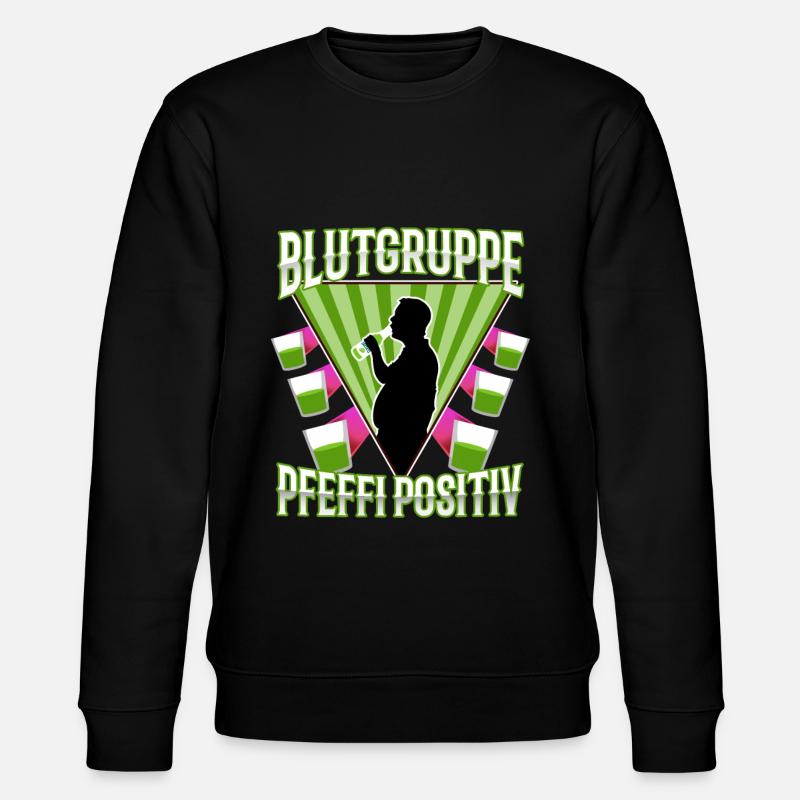 Blutgruppe Pfeffi Positiv - Stanley/Stella Unisex Bio-Sweatshirt CHANGER  - Schwarz