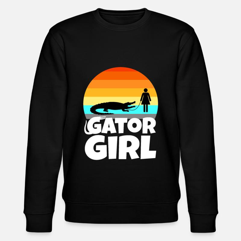 Gator Girl - Stanley/Stella Unisex Bio-Sweatshirt CHANGER - Schwarz