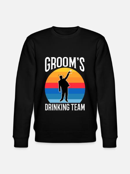 Grooms Drinking Team - Stanley/Stella Unisex Bio-Sweatshirt CHANGER  - Schwarz