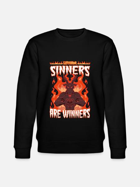 Sinners are Winners - Lifeerror - Stanley/Stella CHANGER Unisex Organic Sweatshirt - black
