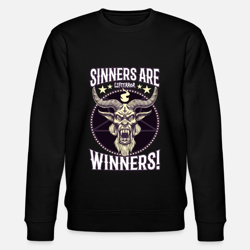 Sinners are Winners - Lifeerror - Stanley/Stella CHANGER Unisex Organic Sweatshirt - black