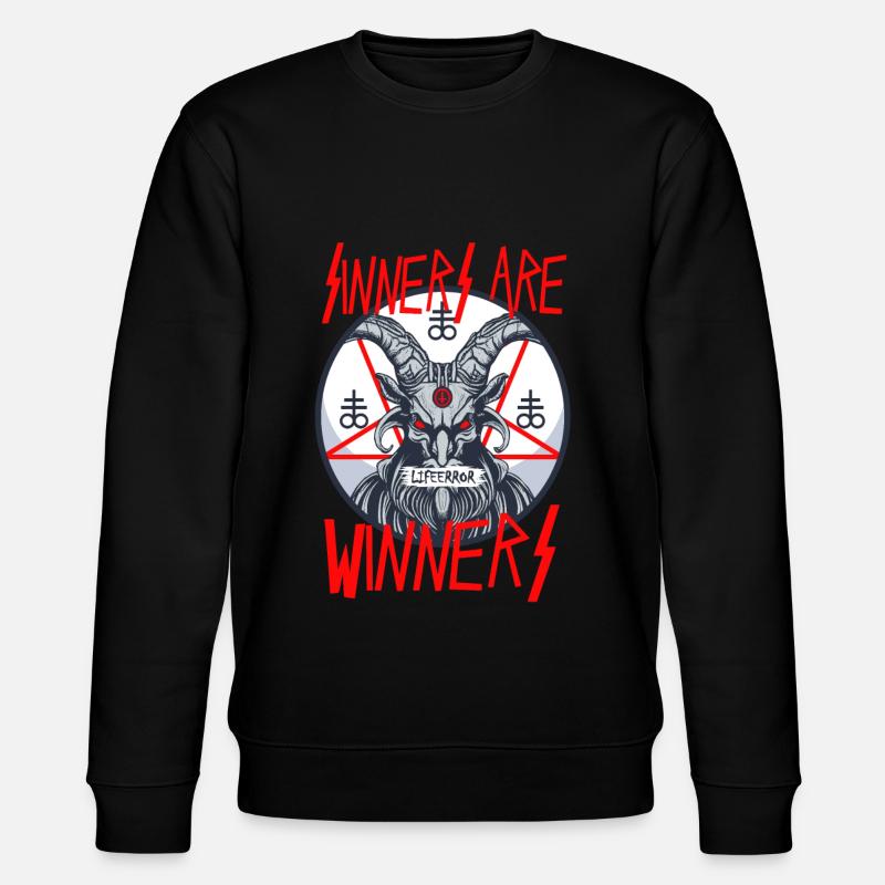 Sinners are Winners - Lifeerror - Stanley/Stella Unisex Bio-Sweatshirt CHANGER  - Schwarz
