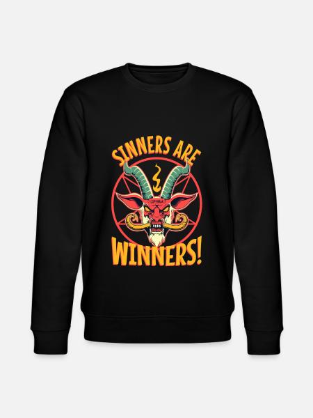 Sinners are Winners - Lifeerror - Stanley/Stella CHANGER Unisex Organic Sweatshirt - black