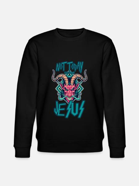 Not Today Jesus - Lifeerror - Stanley/Stella CHANGER Unisex Organic Sweatshirt - black