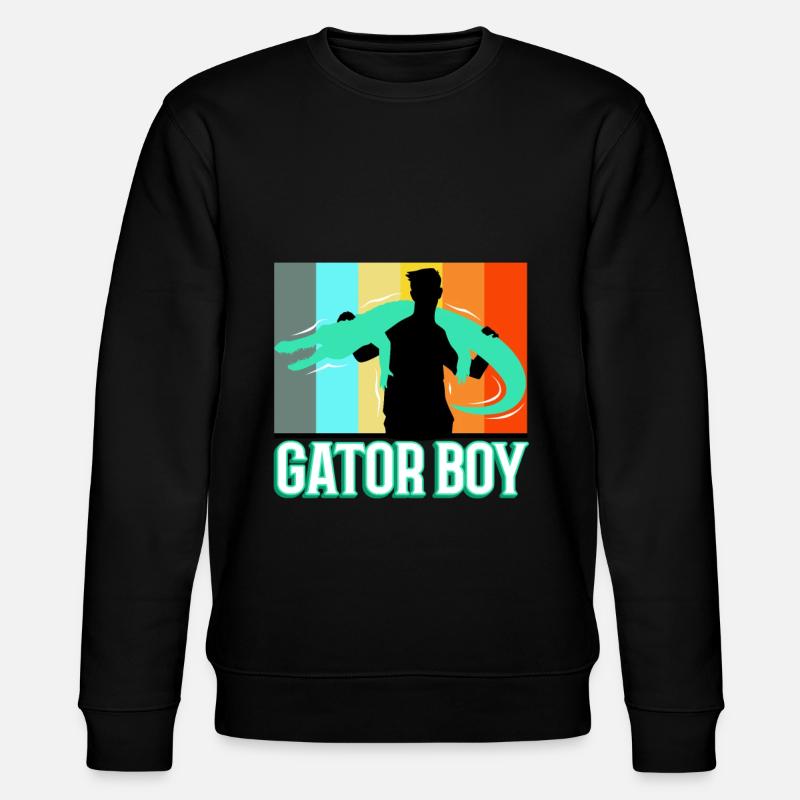 Gator Boy - Stanley/Stella Unisex Bio-Sweatshirt CHANGER  - Schwarz