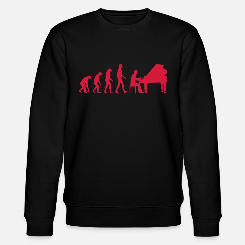 piano evolution - Stanley/Stella CHANGER Unisex Organic Sweatshirt - black