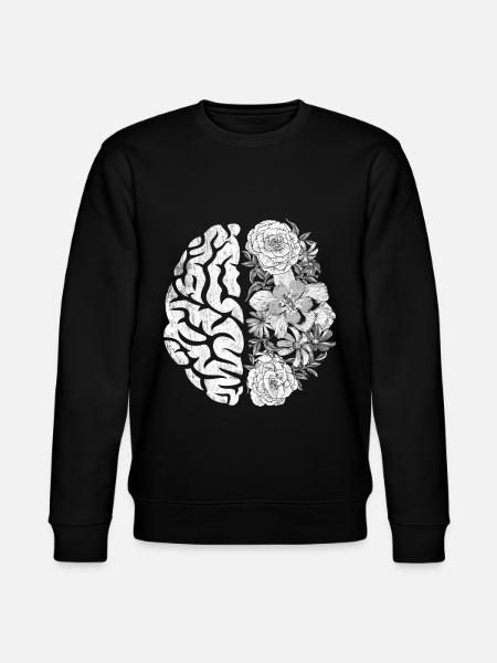 Brain flowers Positive thinking - Stanley/Stella CHANGER Unisex Organic Sweatshirt - black