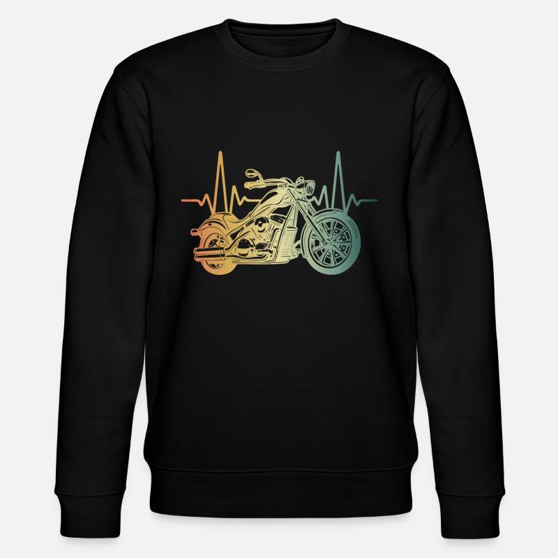 Heartbeat Motorcycle Chopper - Sweat bio CHANGER Stanley/Stella Unisexe - noir