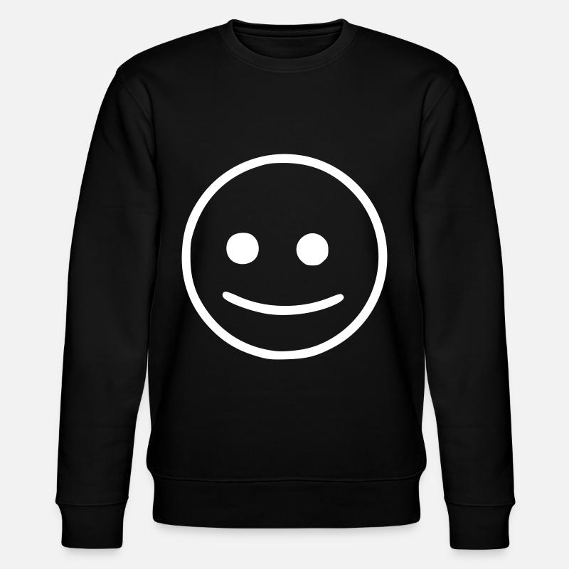 Emoji sketch blanc neutre - Sweat bio CHANGER Stanley/Stella Unisexe - noir