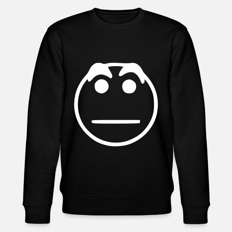 Emoji sketch blanc neutre - Sweat bio CHANGER Stanley/Stella Unisexe - noir