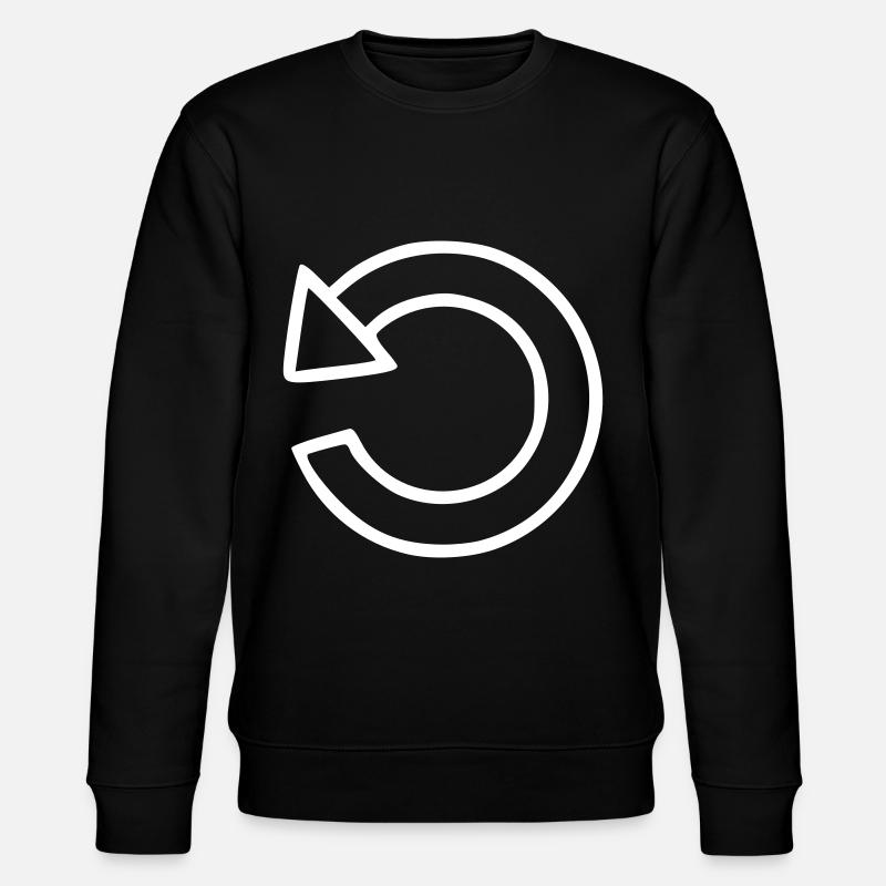 Flèche dessin esquisse blanc - Sweat bio CHANGER Stanley/Stella Unisexe - noir
