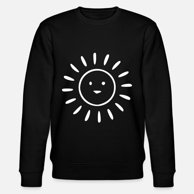 Soleil Dessin Nature Croquis Blanc - Sweat bio CHANGER Stanley/Stella Unisexe - noir