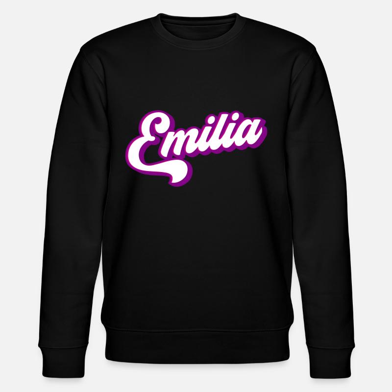 Emilia | Farben änderbar - Stanley/Stella Unisex Bio-Sweatshirt CHANGER  - Schwarz