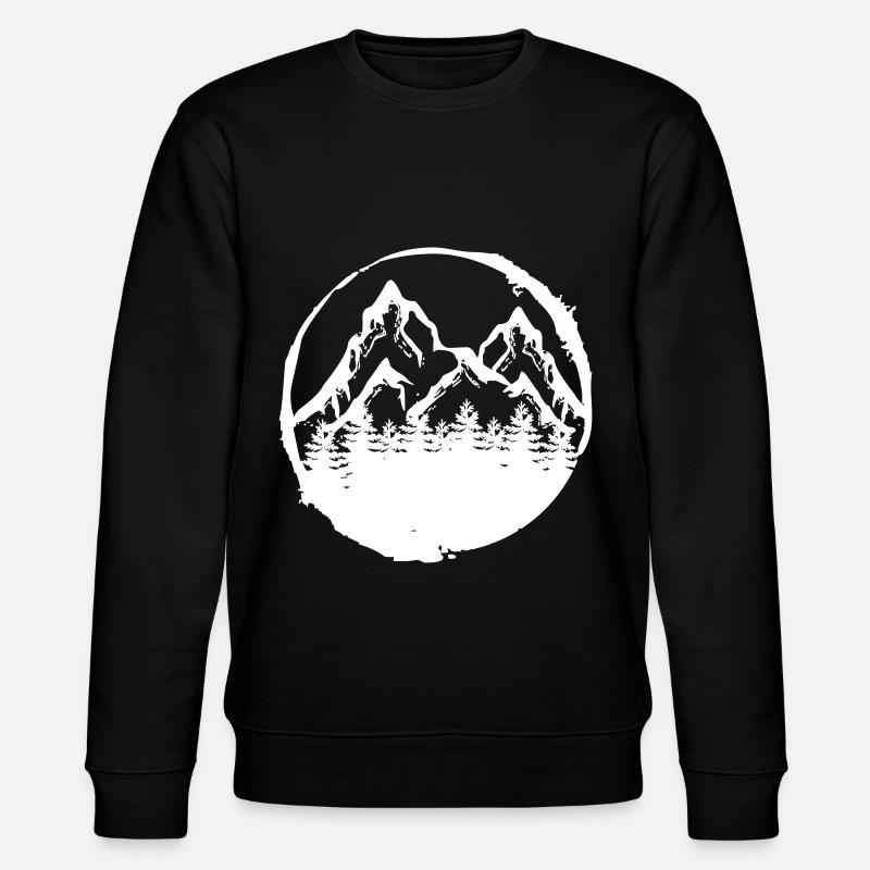 Wald Baum Förster Geschenk - Stanley/Stella Unisex Bio-Sweatshirt CHANGER  - Schwarz