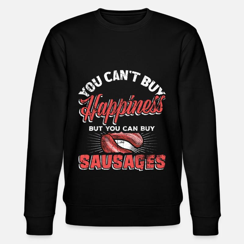 Würstchen Fleischer Wurst - Stanley/Stella Unisex Bio-Sweatshirt CHANGER  - Schwarz