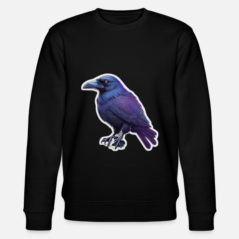 Krähe - Stanley/Stella Unisex Bio-Sweatshirt CHANGER  - Schwarz